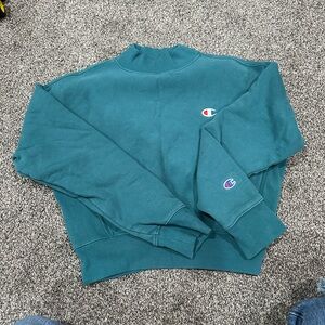 Champion Teal Reverse Weave Sweatshirt